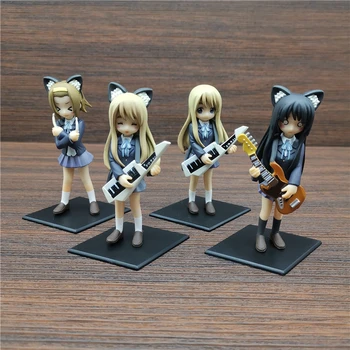 K-Kaķu Ausis Hirasawa Yui Akiyama Milj Tainaka Ritsu Kotobuki Tsumugi Meitene Dara Mūzikas Ornamentiem Rīcības Attēls Modelis Rotaļlietas