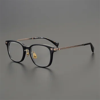 Labas Kvalitātes Tīra Titāna Brilles Rāmis Vīriešu Rokas Lējuma Japāņu Optisko Briļļu Receptes Vintage Tuvredzība Brilles Sievietēm