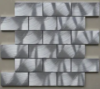 alumīnija sakausējuma metāla sloksnes, mozaīkas flīzes HMM1003 par backsplash virtuves sienas uzlīmes vannas istabas grīdas flīžu bezmaksas piegāde