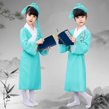 Tradicionālā Tautas Seno Hanfu Drēbes Zēniem, Meitenēm Studentu Valkāt Ķīnas Tang Uzvalks Deju Kostīms Puse Jauno Gadu Skatuves Darbības