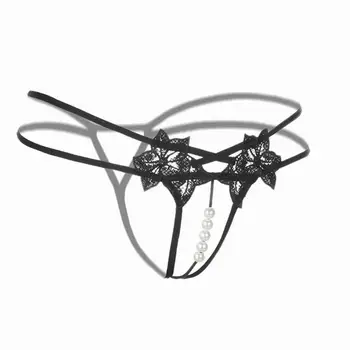 1PC Sexy Sievietes mazstāvu Pārsējs Mežģīnes Drukāšanas Pārredzamu Biksītes, G-string Siksnas Bikini Biksītes Biksītes Bezšuvju Apakšveļa Jaunas