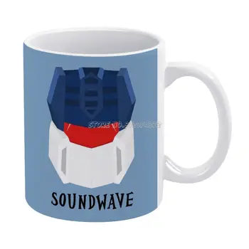 Soundwave [ G1 ] Kafijas Krūzes 330ml Radošo Ceļojumu Krūze un Kausa Biroja Drinkware Krūzes Tazza Pārveidot Red Autobot Bot Con Ministru M