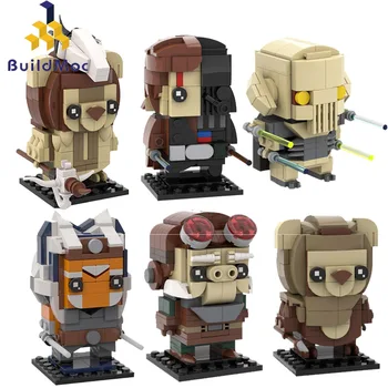 Buildmoc Star Movie Skaitļi Vader-Anakined Ewoked Ahsokaed Kuiils Vispārīgi-Smagi Modeli, Celtniecības Bloki Bērniem Rotaļlietas Bērniem