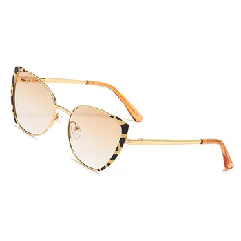 Kaķu Acīm Saulesbrilles Metāla Rāmis Modes Sieviešu Toņos UV400 Vintage Brilles 50928S