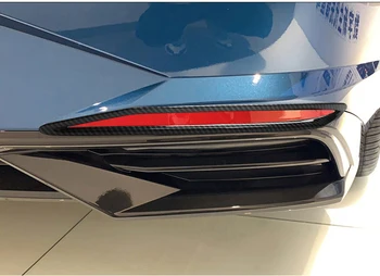Oglekļa Šķiedras Krāsu Aizmugurējais Miglas lukturis Foglight Rāmis Miglas Lukturi Sloksnes Vāks Hyundai Elantra CN7 2020 2021 Auto Piederumi