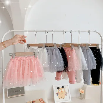 Sparkle Bērnu Legingiem Apģērbu Meitenēm, Bikses Kokvilna Baby Girl Apģērbu Toddler Bikses Bērniem, Zīdaiņu Bikses Pantskirt 9M-3T