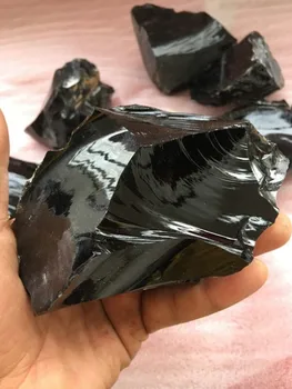 1kg aptuvenu obsidian kvarca kristāls Parauga oriģināls