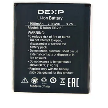 Augstas kvalitātes Rezerves Akumulatoru Autentisks akumulatoru DEXP IXION ES2 5 Collu ES2 5