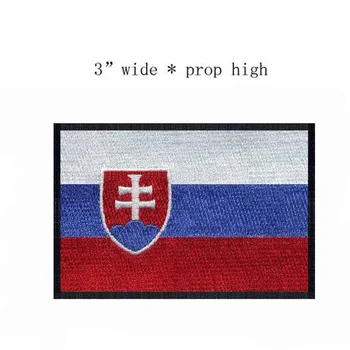 Slovākija Izšūšana Karogu Plāksteri Logo, Dzelzs 3