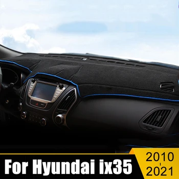Par Hyundai ix35 2010-2018 2019 2020 2021 Auto Paneļa Izvairīties no Gaismas Pad Instrumentu Platforma Galda Segums Paklāji, Paklāji Aksesuāri