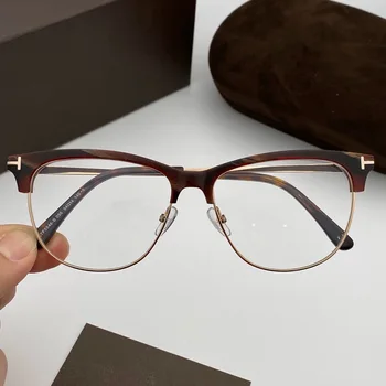 TF5546 Laukumā Uzacu Garīgās Rāmji Sievietes Vīrieši Acetāts Brilles Recepšu Optiskie Rāmji Tuvredzība Brilles