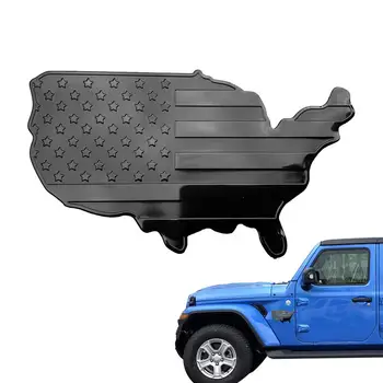 Pasaules Uzlīmes Ūdensizturīgs Auto Uzlīmes UV Aizsardzību, Ceļojot Uzlīmes 3D Efekts ASV Pasaules Uzlīmes Liecina, Patriotismu Matēts Melns