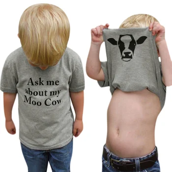 Smieklīgi Lūgt Manu Moo Govs Vēstuli Gudrs Mazulis, Zēns Īsām Piedurknēm Topi, T-Kreklu Govs Iekšā Apģērbu Modes Smieklīgi Bērniem Zēni Toddler plussize