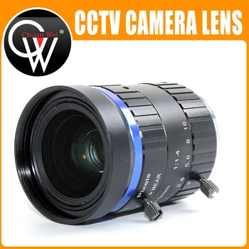 16mm CCTV 4K C Mount Objektīvs Profesionālās Zema Traucējumus F1.4-1.6 CCTV Lens Industrial Machine Vision Objektīvs, HD Kameras