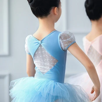 Baleta Kleitu Meiteņu Deju Tērpu Baleta Tutu Vingrošanas Peldkostīmu Leotard Ballet Peldkostīmu, lai Dejo Balerīna Darbības Valkā