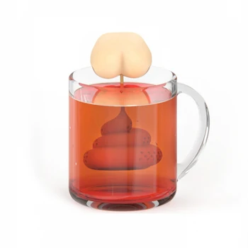 Silikona Tējas Infuser Radošo Kuģa Pakaļgals Formas Smieklīgi Zāļu Tējas Maisiņu Atkārtoti Kafijas Filtru Difuzoru Sietiņš Tējas Piederumi