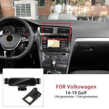 Auto Telefona Turētājs VW Volkswagen Golf 7 MK7 2014 2015 2016 2017 2018 2019 Auto Veltīta Mobilo Skavu Stiprinājums GPS Piederumi