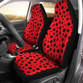 Mārīte Red Black Automašīnas Sēdeklis Attiecas Pasūtījuma Auto Piederumi,Iepakojums 2 Universal Priekšējā Sēdekļa seguma