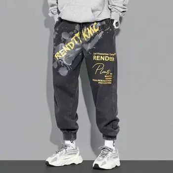 Jauno Modes Vīriešu Kravas Bikses Hip Hop Harajuku Tendence Streetwear Vīriešu Bikses Gadījuma Elastīgs Viduklis Joggers Vīriešu Apģērbs Bikses