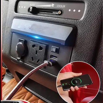 Auto USB Quick Lādētājs Priekš Nissan Patrol Y62 Armada iekštelpu Aizmugures Sear Multifuction USB Lādētāju, Auto Lādētāju piepīpētāja