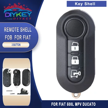 DIYKEY 3 Pogu Flip Shell Taustiņu Tālvadības Shell Gadījumā Fiat 500 500 L - 2012 2013 2014 2015 par Ram ProMaster Pilsētas 2015-2018 Fob