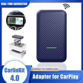2022 CarlinKit 4 Apple Auto, Play Bezvadu Adapteri CarPlay Mini Box Android Auto Dongle Benz Audi Mazda Kia Toyota VW OEM Auto