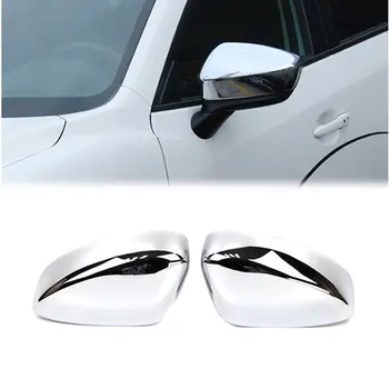 Par Mazda CX-5 CX5 2017 2018 2019 2020 2021 Sānu Atpakaļskata Ārējie Spoguļi Segtu Chrome Molding ārējās Apdares