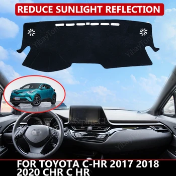 Paklāju Domuzīme mat Toyota C-HR 2017-2020 CHR C AP Auto Paneļa Samta Vāku Melnā blokiem putekļu samazina troksni, auto piederumi