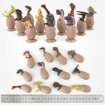 Jurassic Daļēji Izšķīlušies Dinozauru Olas Modeli Inkubējamās Dinozauru Olas Modeli Rotaļlietas ar Pjedestāla Bērniem Dzimšanas dienas Dāvana