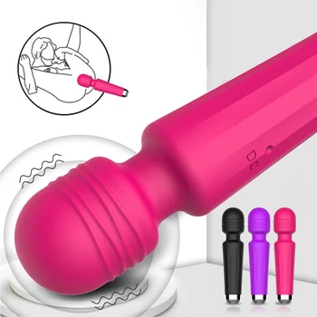 Jaunu Bezvadu Dildo AV Vibrators Burvju Nūjiņu, lai Sievietes Klitora Stimulators USB Lādējamu Massager Preces Seksa Rotaļlietas Pieaugušajiem 18