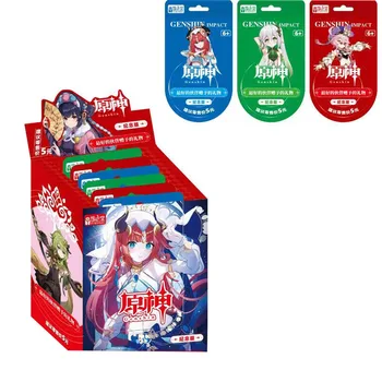 Jaunas, Īstas Genshin Ietekmes Sākotnējais Kartes Anime Genshin Ietekmes Ēteri Jean Lisa Lumine Kolekcija Kartes, Bērnu Rotaļlietas, Dāvanu