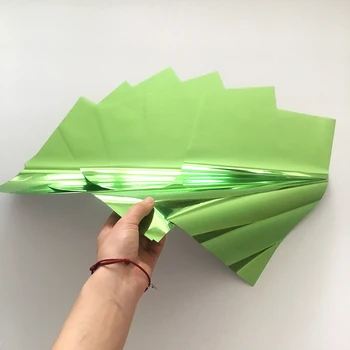 Myfoils A4 50sheets/soma zaļā krāsā folijas pār papīra karstspiedes folija nodošanu minc folija lāzera printeri /label/business cards