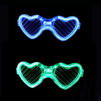 Svelme Puse Saulesbrilles Led Neona Brilles Žalūzijas Acu Valkāt Zibspuldzes Gaismas Maska, Apdares Dzimšanas dienā, Kāzu, Ziemassvētku