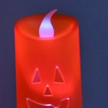 Mirgo Svečturis LED Gaismas Delikāts Halloween Dekoratīvās Nightlight Puses Piegādes Pateicības Halloween Rotājumi