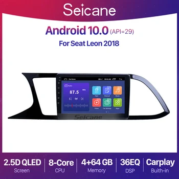 Seicane 9 collu 2+32G Android 10.0 Auto Radio Audio Vienības QLED par Seat Leon 3 2012-2018 Video Atskaņotājs, GPS Navigācijas 2 din Balss