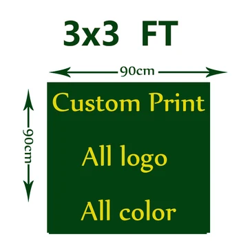 Custom Print 90x90cm Lielu Karogu, Āra Reklāma, Veicināšana Valsts 3x3FT Baneri, Notikumi, Pasākumi