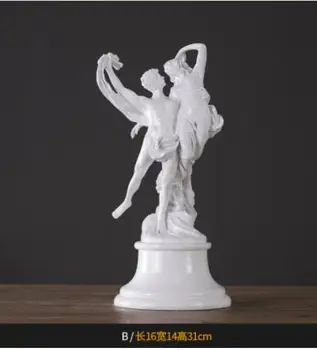 Eiropas stila Kāzu attēls apdare skulptūru grieķu mitoloģijā eņģelis dejotājs radīšanas eņģelis ģipša mākslas rokdarbu fiberglas