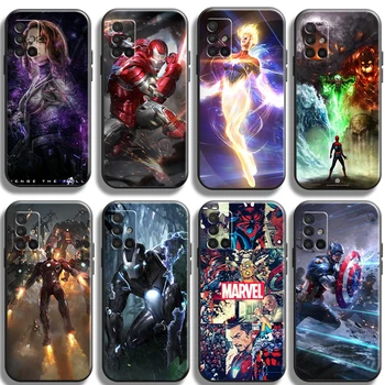 Marvel Comics Telefonu Gadījumos Samsung S20 FE S20 S8 S9 Plus Plus S10 S10E S10 Lite M11 M12 S21 Ultra Oriģinālo Aizmugurējo Vāciņu Coque