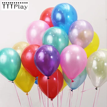 100GAB 10inch 1.5 g Krāsa Lateksa Balons Gaisa Bumbas, Piepūšamās Kāzu Puse, Apdares Happy Birthday Party Peldēt Balonu Bērnu Rotaļlietas