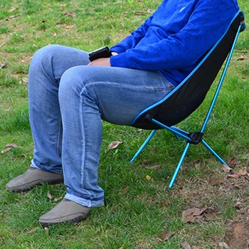Viegls Āra Kompakts Muguras Alumīnija Locīšanas Kempinga Krēsls Salokāms Piknika Krēslu Salocīt, Zvejas Pludmales Krēsls
