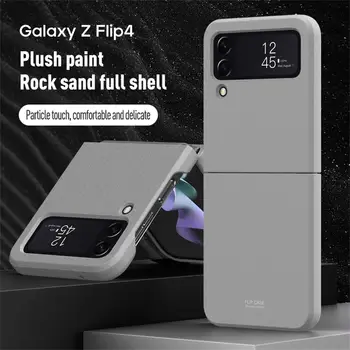 Samsung Galaxy Z Flip 4 Flip4 Gadījumā Luksusa Matēts Matēta Locīšanas Viru All-inclusive Triecienizturīgs Aizsardzība Grūti Aizmugurējo Vāciņu