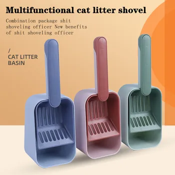 Kaķu Pakaiši Smiltis Kaķiem Lāpstu 2gab Komplekti Daudzfunkcionālas Lielo Kaķu Ekskrementi Lāpstu Smilšu Lāpsta Tīrīšanas Rīki Pet Piegādēm