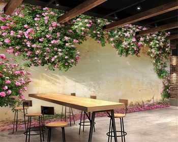 Beibehang pasūtījuma izgatavotu 3D Tapetes Rožu Fonu Sienas 3D viesistaba, Guļamistaba, TV Fona sienas tapetes sienām 3 d