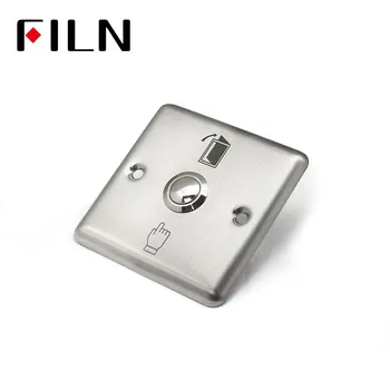 FILN 19mm 22mm nerūsējošā tērauda iekārtas 1no apaļā tipa skrūvju termināli metāla spiediet pogu slēdzis ar kontroles rūts
