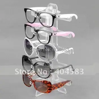 2gab/daudz 5-pāris-Brilles Brilles Saulesbrilles displejs stāvēt turētājs, noņemams plaukts brilles tabletop stāvēt parādīt stāvēt decoraton