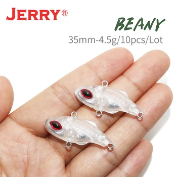 Džerijs Beany Unpainted Lure Sagataves 35mm 4.5 g Ultravieglajiem Grimst Grūti Ēsmas Līdaka Foreļu Vizuļi Bezmaksas Acu