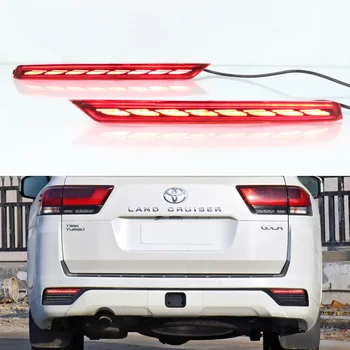 Auto LED Rādītājiem, Toyota Land Cruiser 2022 LC300 Auto Aizmugurējo Buferi Gaismas Atstarotāju, Pagrieziena Signāla Bremzes, Miglas Lukturi