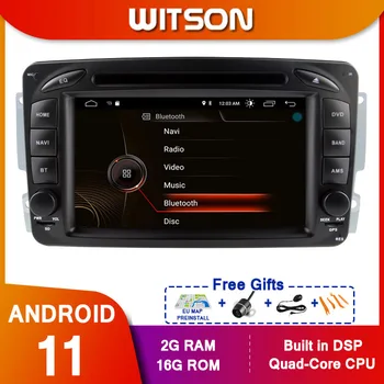 WITSON Android11 Radio DVD GPS for MERCEDES-BENZ C KLASE W203 CLK W209 M W163 W639
