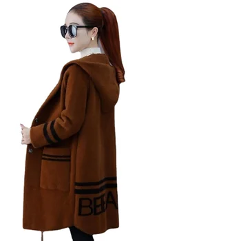 Vilnas mētelis sieviešu coat vidēja garuma liela izmēra zaudēt rudens un ziemas jauno bieza vējjaka