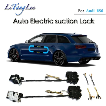 Auto Soft Close Durvju aizkritņa slēdzeni, kura Iet slēdzenes Cilindra Auto Elektriskās Absorbcijas Iesūkšanas Klusums Tuvāk Par Audi RS6 2013~2018